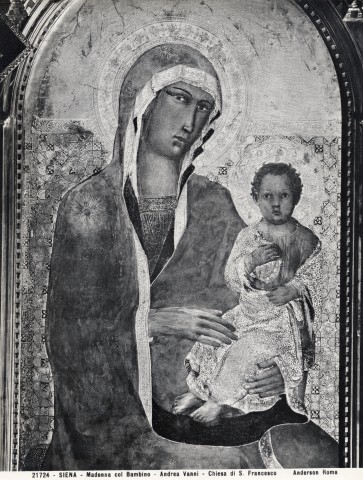 Anderson — SIENA - Madonna col Bambino - Andrea Vanni - Chiesa di S. Francesco — insieme